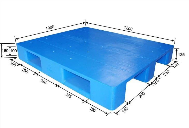 HDPE Pallet 3 Skids Euro Plastic Pallet